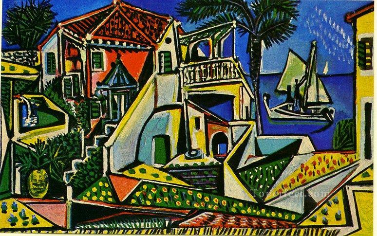 Picasso mediterranean landscape Oil Paintings